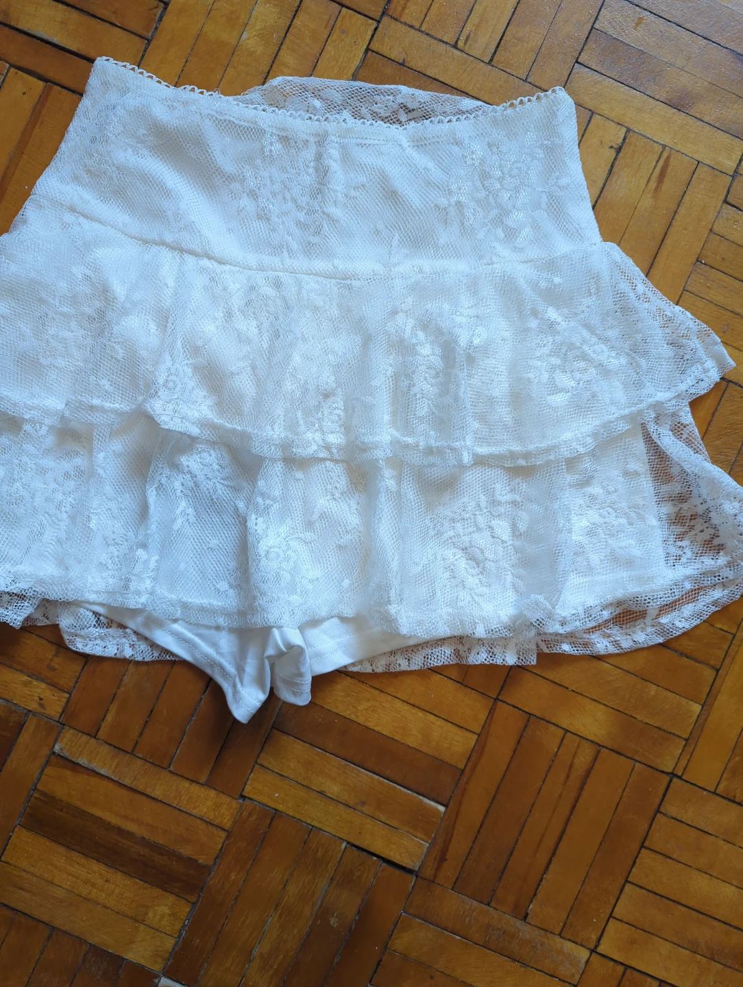 White Lace Skirt Brand New!!