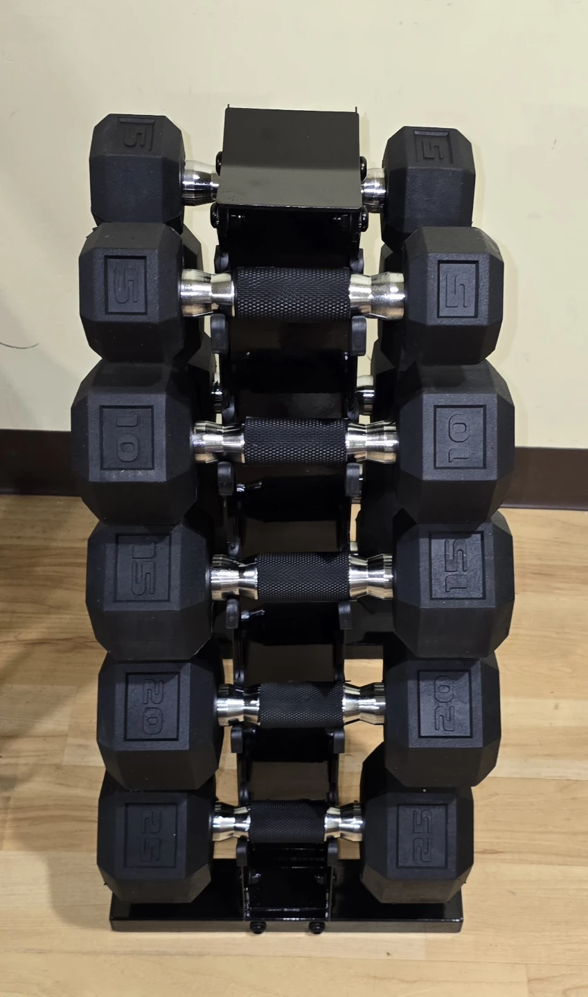 150lb Dumbbell Set with Rack - photo 2