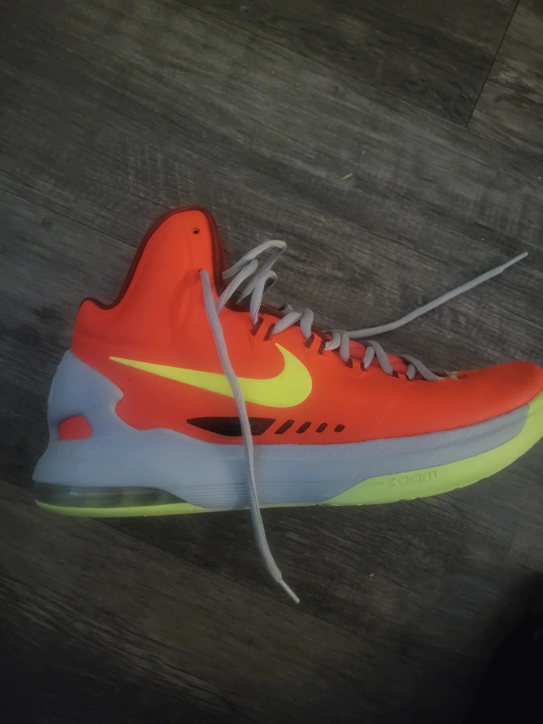 Nike KD V 5 Orange Neon Basketball Shoes - photo 3