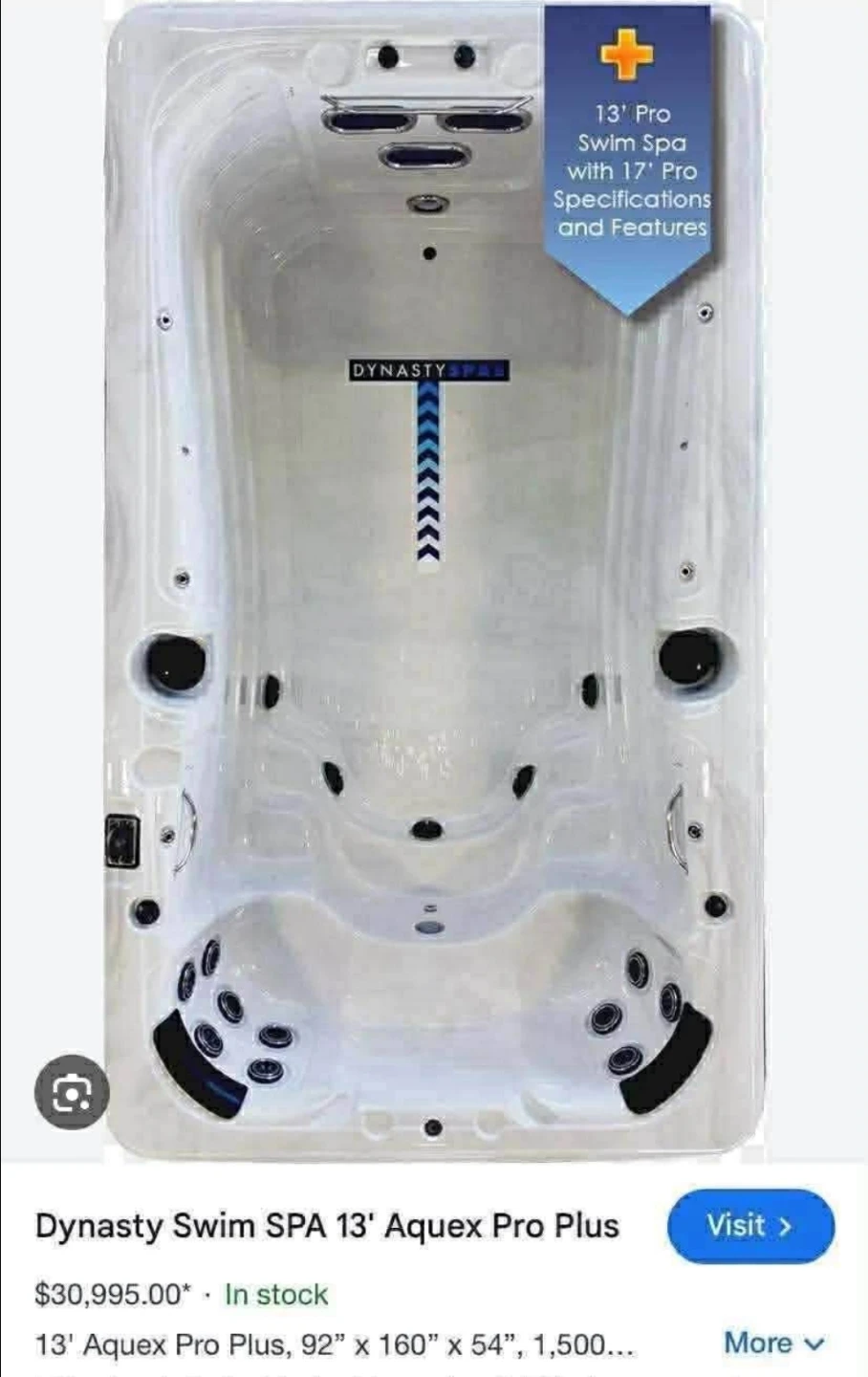 Dynasty Spas 13' Aquex Pro Plus Swim Spa