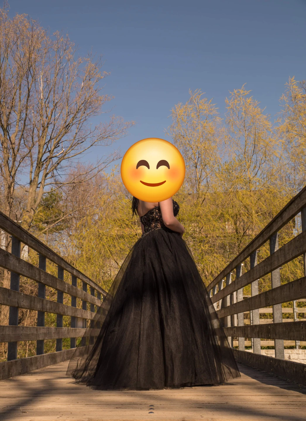 Black Beaded prom dress