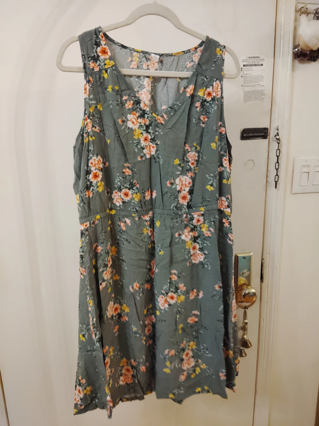 Old Navy Floral Sleeveless V-Neck Dress