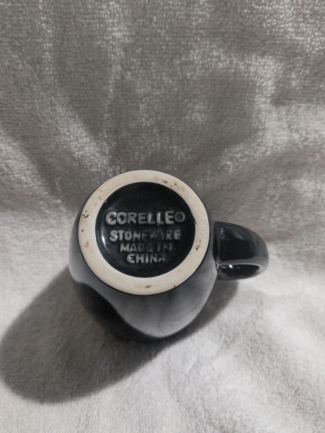 Corelle Stoneware Mugs - Set of 2 - Black