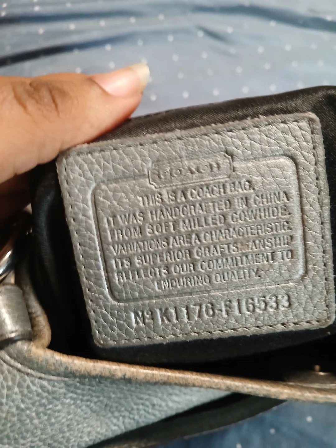 Coach Leather Crossbody Bag - Silver - photo 2