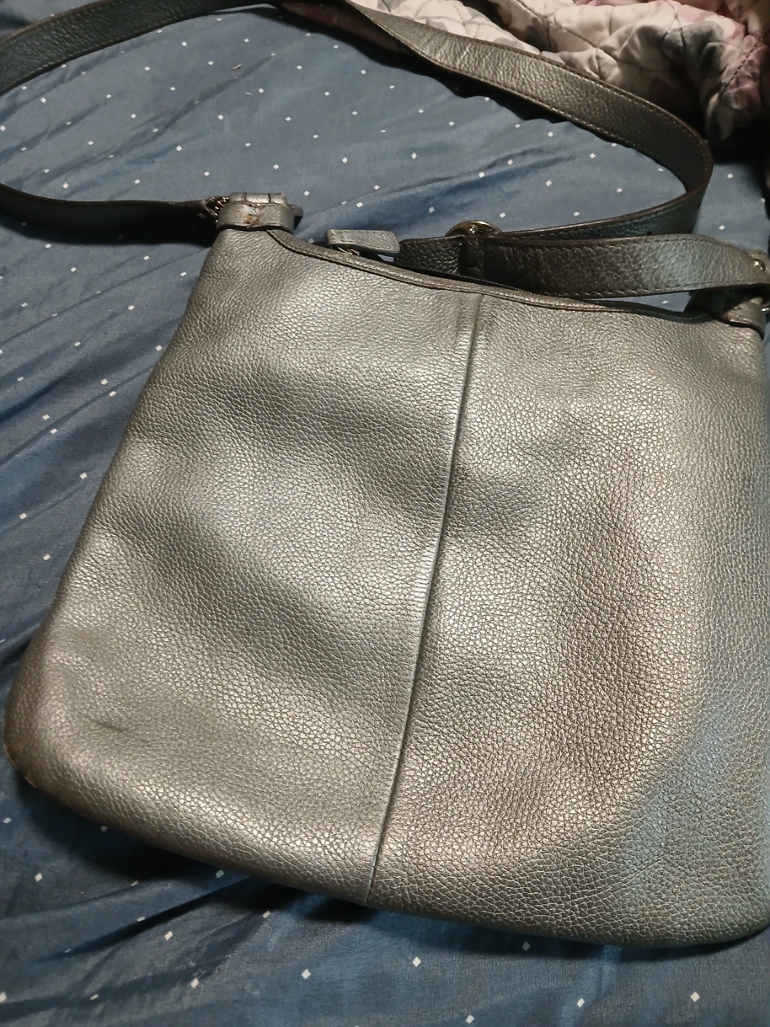 Coach Leather Crossbody Bag - Silver - photo 3