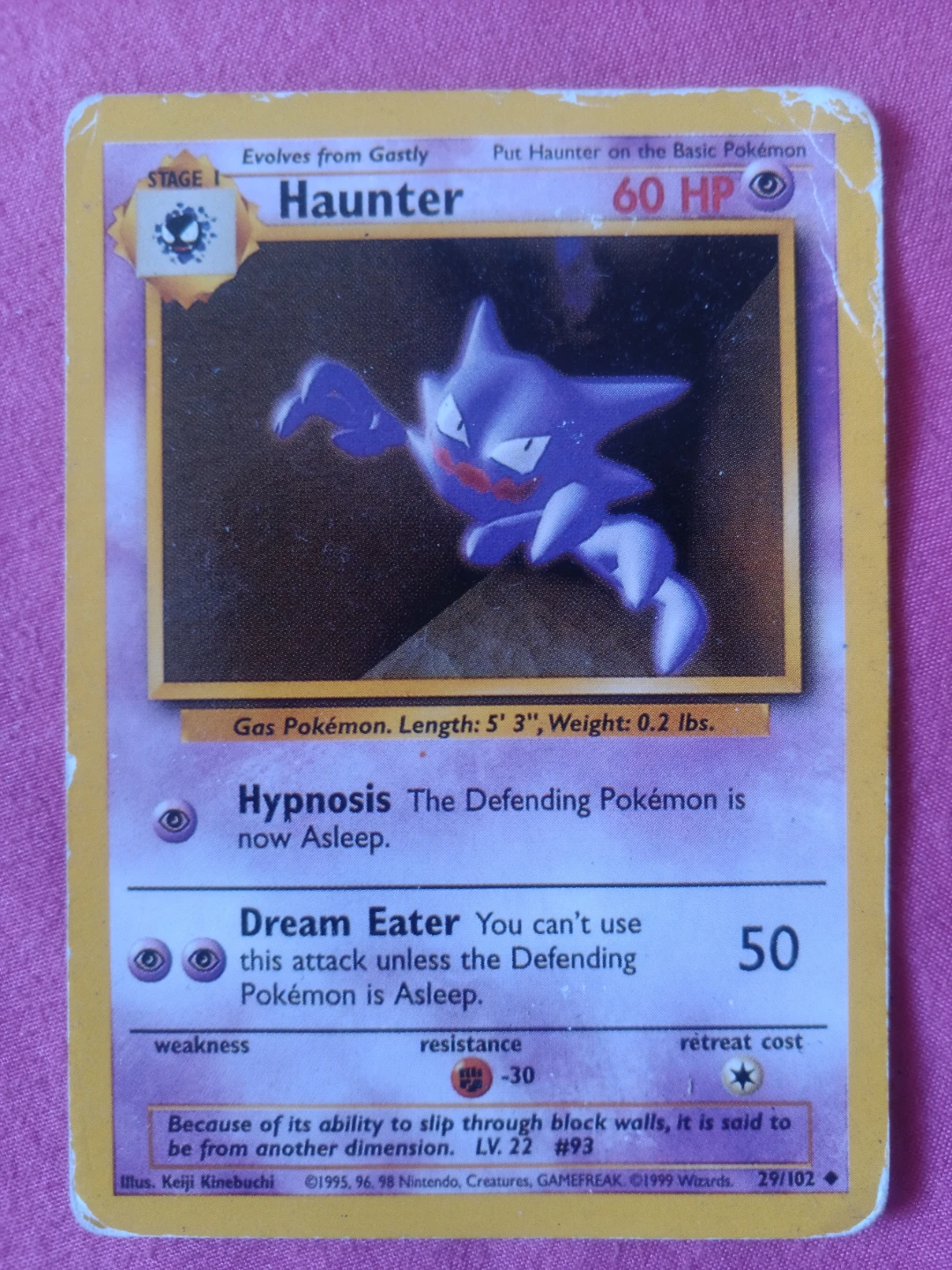 Pokemon Haunter Card 29/102