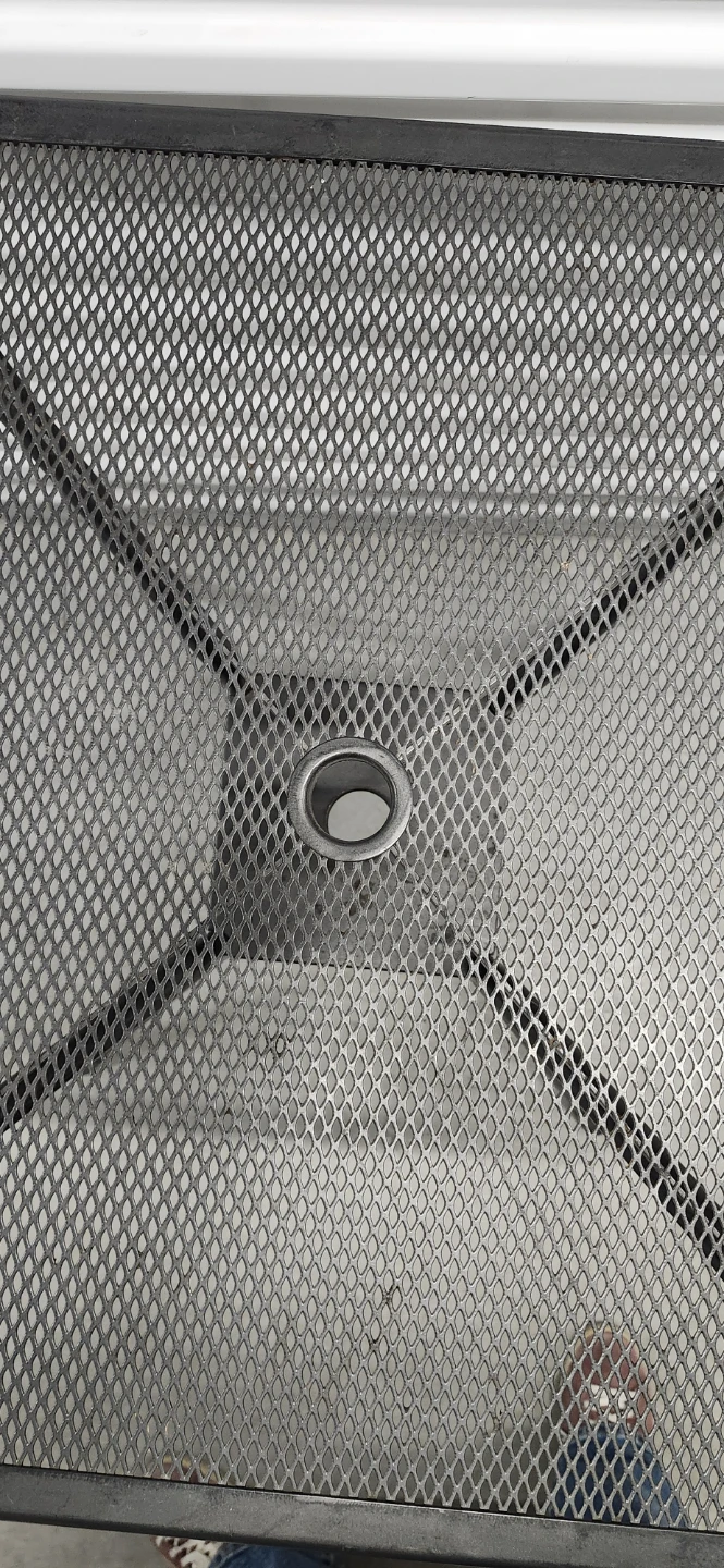 Metal outdoor table with unbilla holes 1.75" hole - photo 4