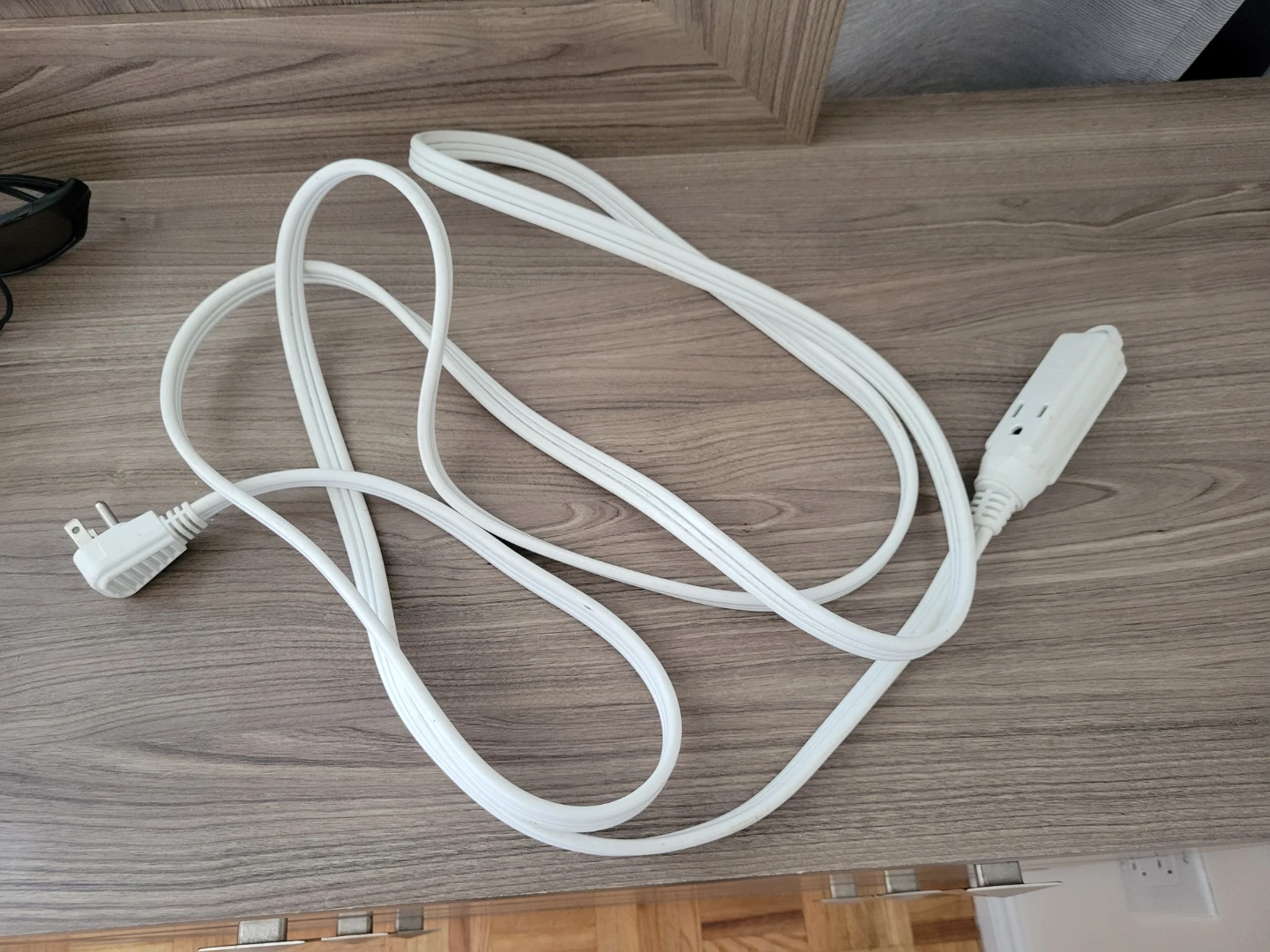 White 3-Outlet Extension Cord