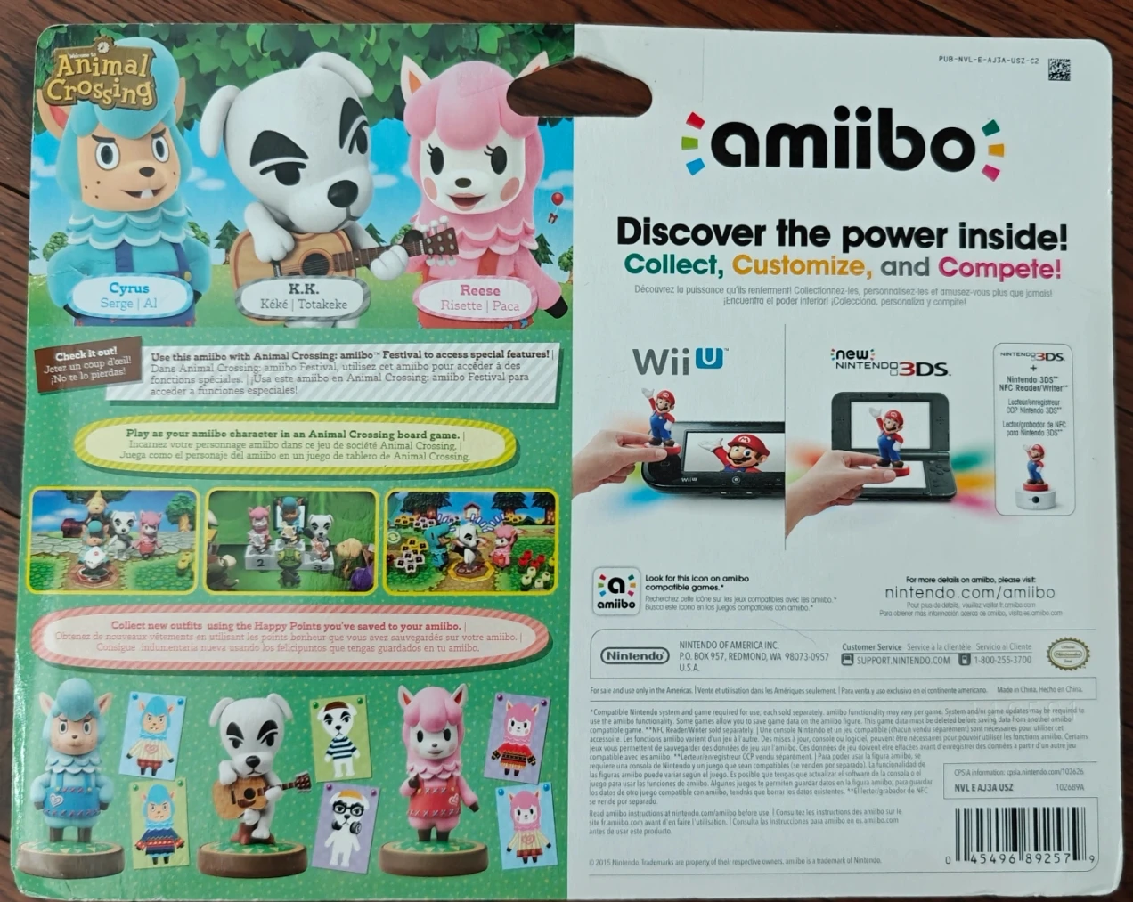 Animal Crossing amiibo Cyrus, K.K. Slider, Reese, 3-Pack (new) - photo 2