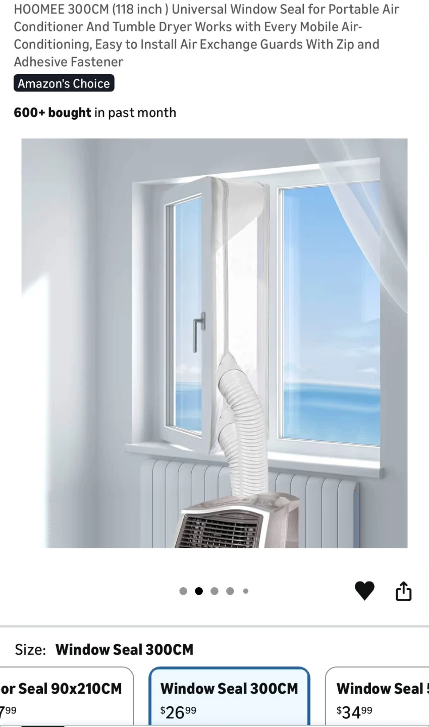 Window Seal Kit for Portable Air Conditioner