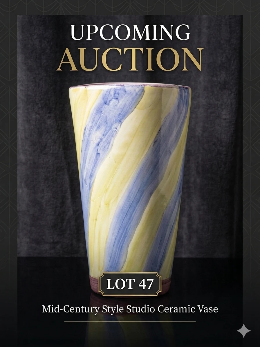 Original Andy Smith Studio Art Pottery Vase