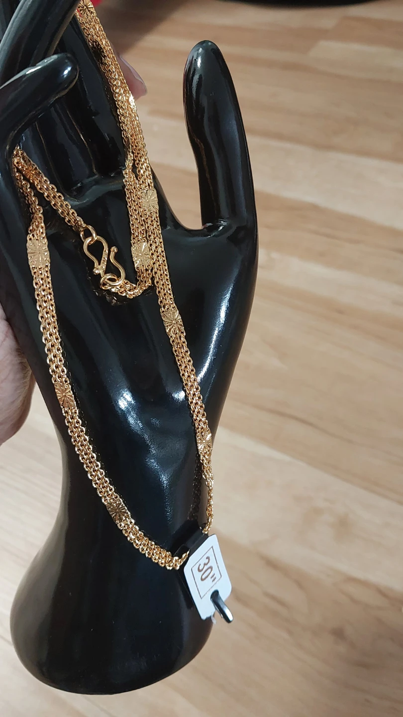 BRAND NEW Antitarnish Gold Tone Chain 24" & 30" - photo 5