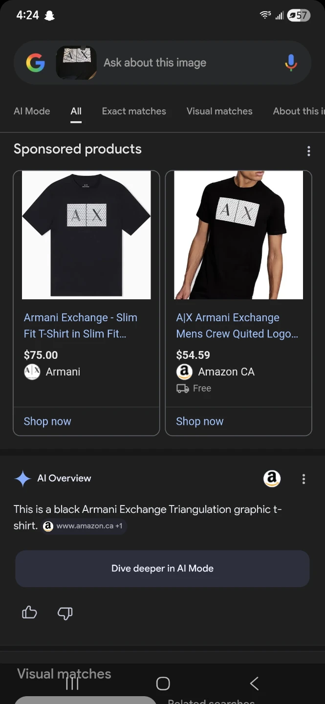 Armani Exchange AX Slim Fit T-Shirt