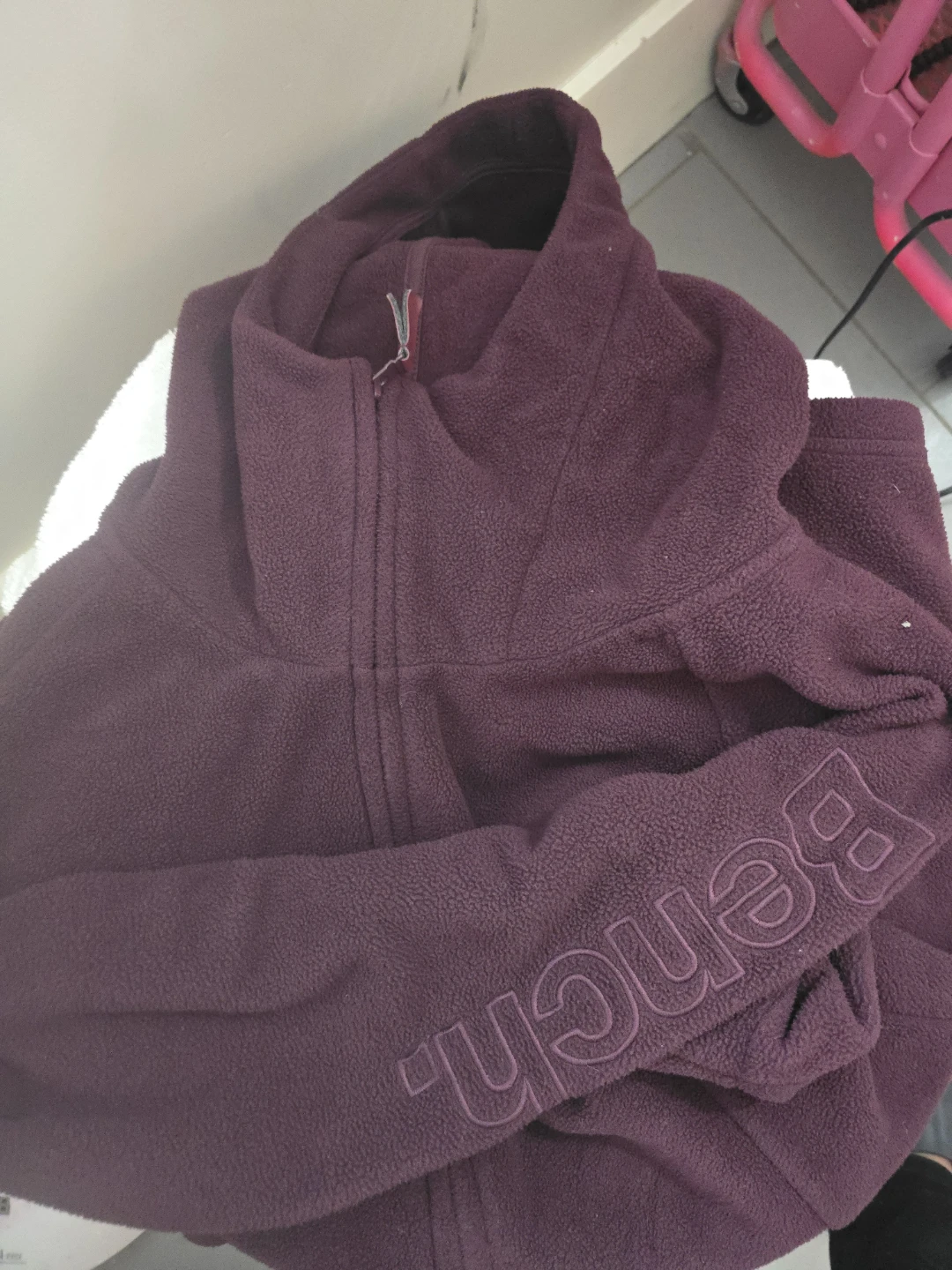 Bench Fleece Zip-Up Jacket - Plum - photo 5