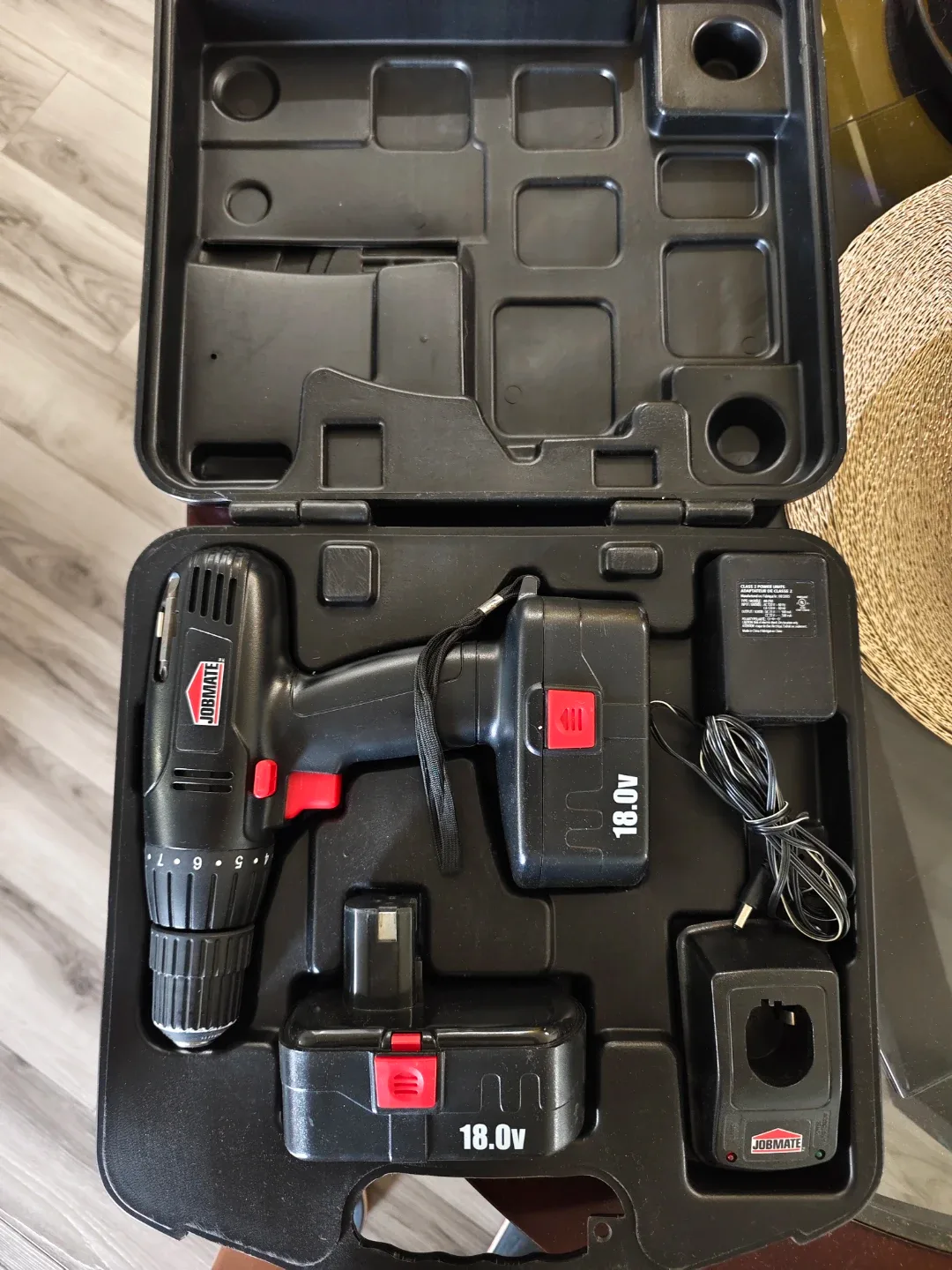 Jobmate 18.0V Cordless Drill with Case and Charger - photo 2