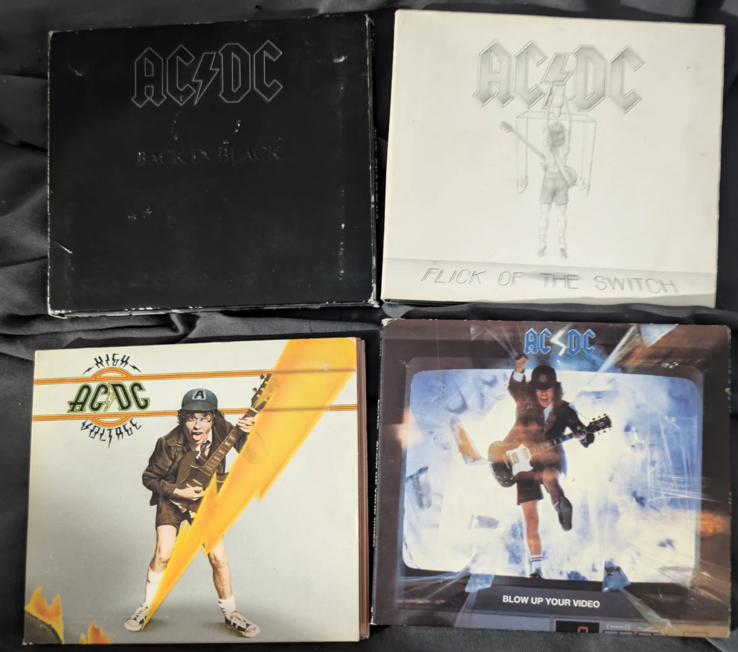 AC/DC 4 CD Set: Back in Black, Flick Switch, Voltage, Blow Up