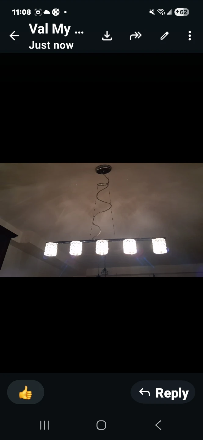 5-Light Pendant Chandelier with Textured Shades - photo 2