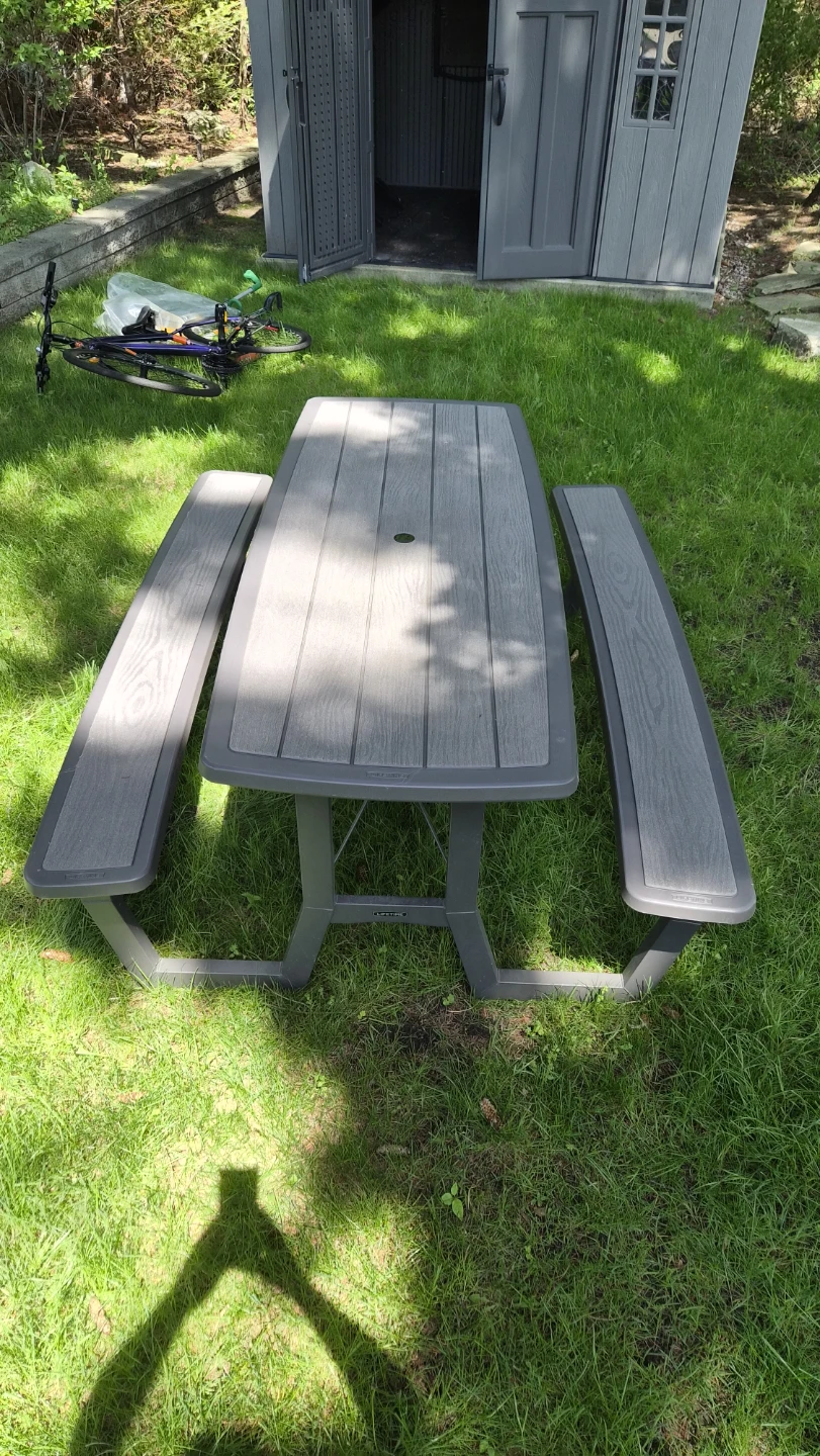 Lifetime Picnic Table with Bench and Chairs - photo 3