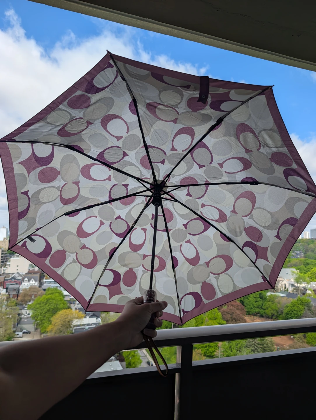 Coach Signature Compact Umbrella - photo 5