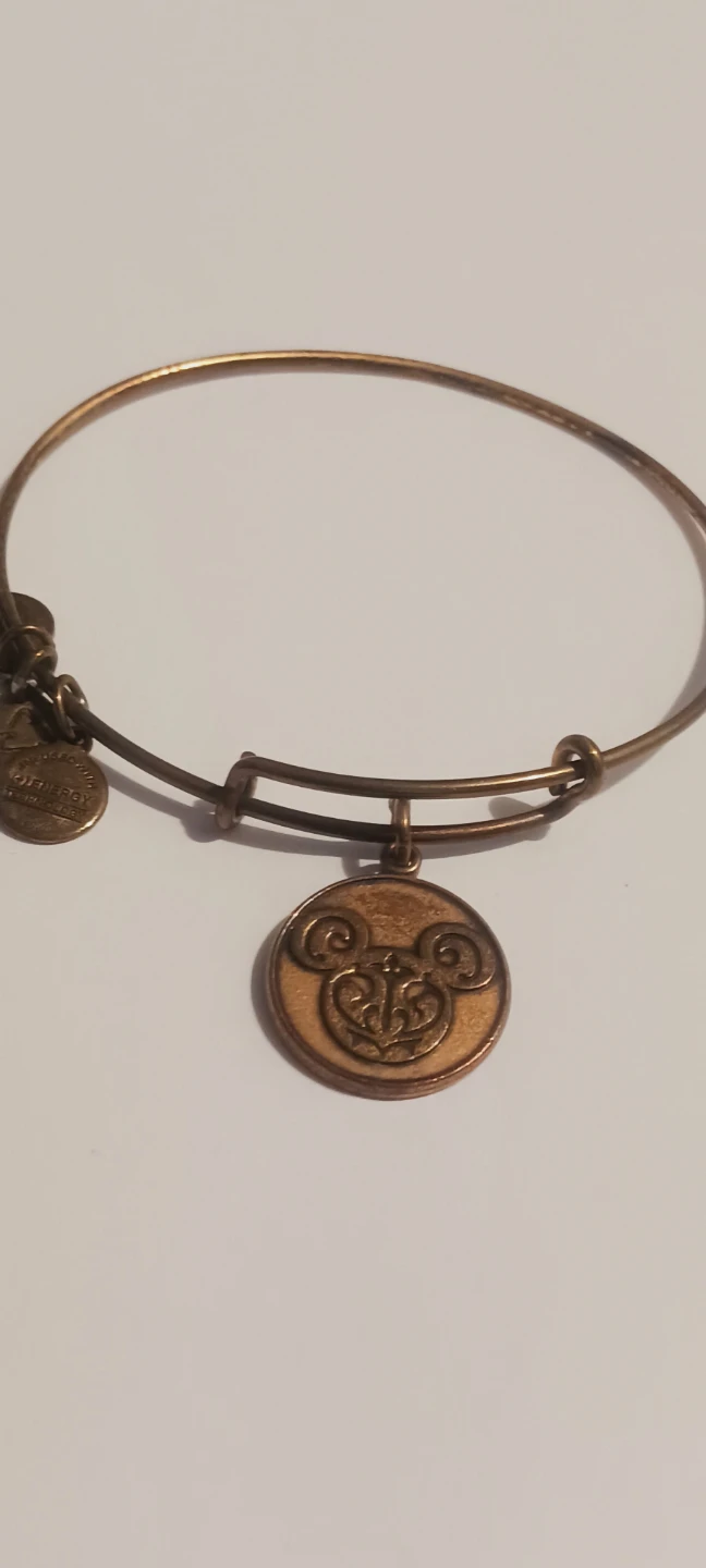 Alex and Ani Mickey Mouse Copper Charm Bangle Bracelet - photo 2