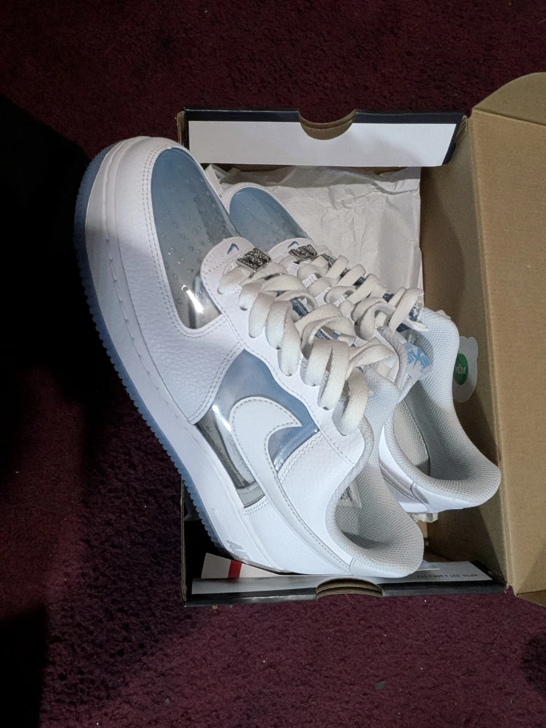 Nike Air Force 1 Retro QS White/Pure Platinum Sneakers - photo 5