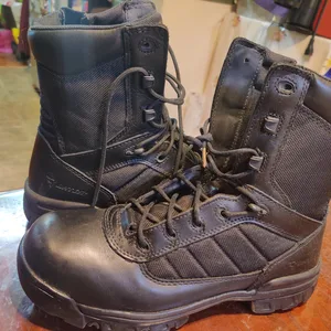 Bates Black Leather & Nylon Combat Boots