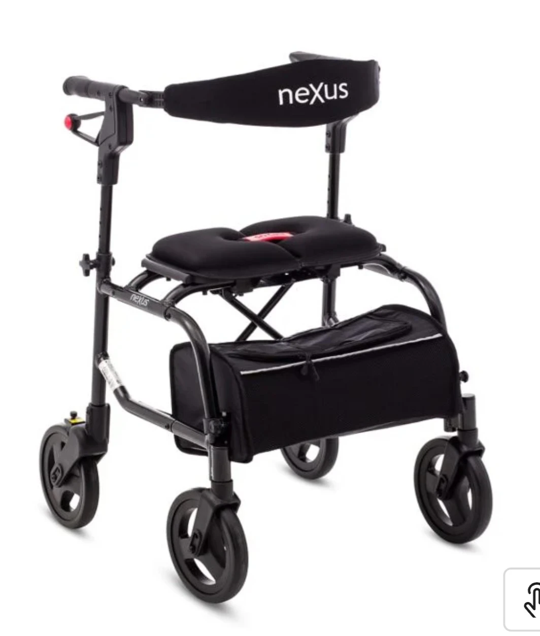 Nexus Rollator Walker with Seat and Bag