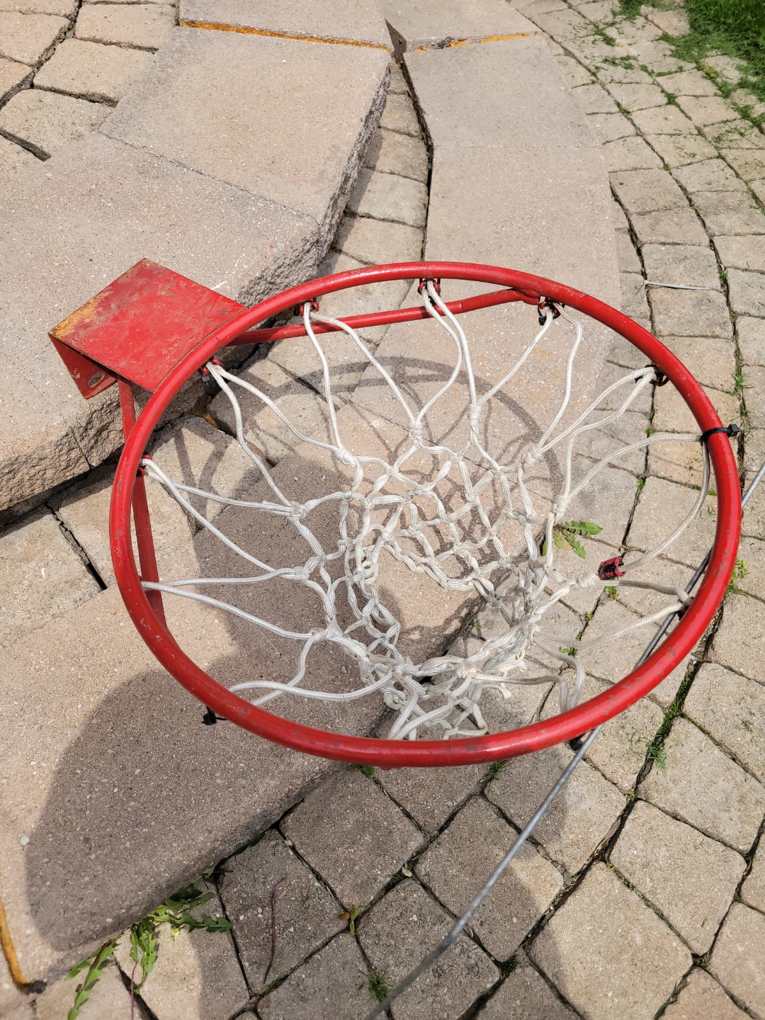 Solid Basketball Hoop with White Net - photo 3
