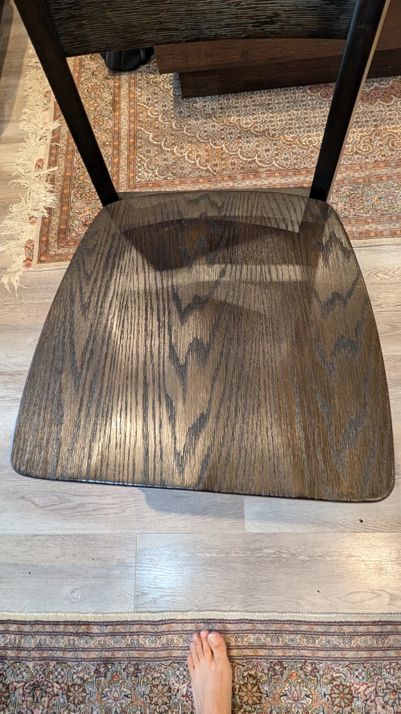 Dark Wood Dining Table Set with 4 Chairs - photo 4