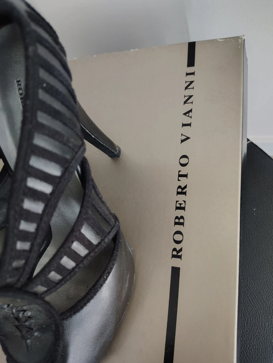 Roberto Vianni Black Cutout Stiletto Heels - photo 4