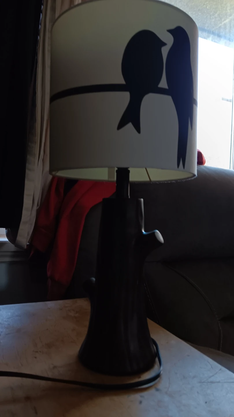 Table Lamp with Bird Silhouette Design - photo 3