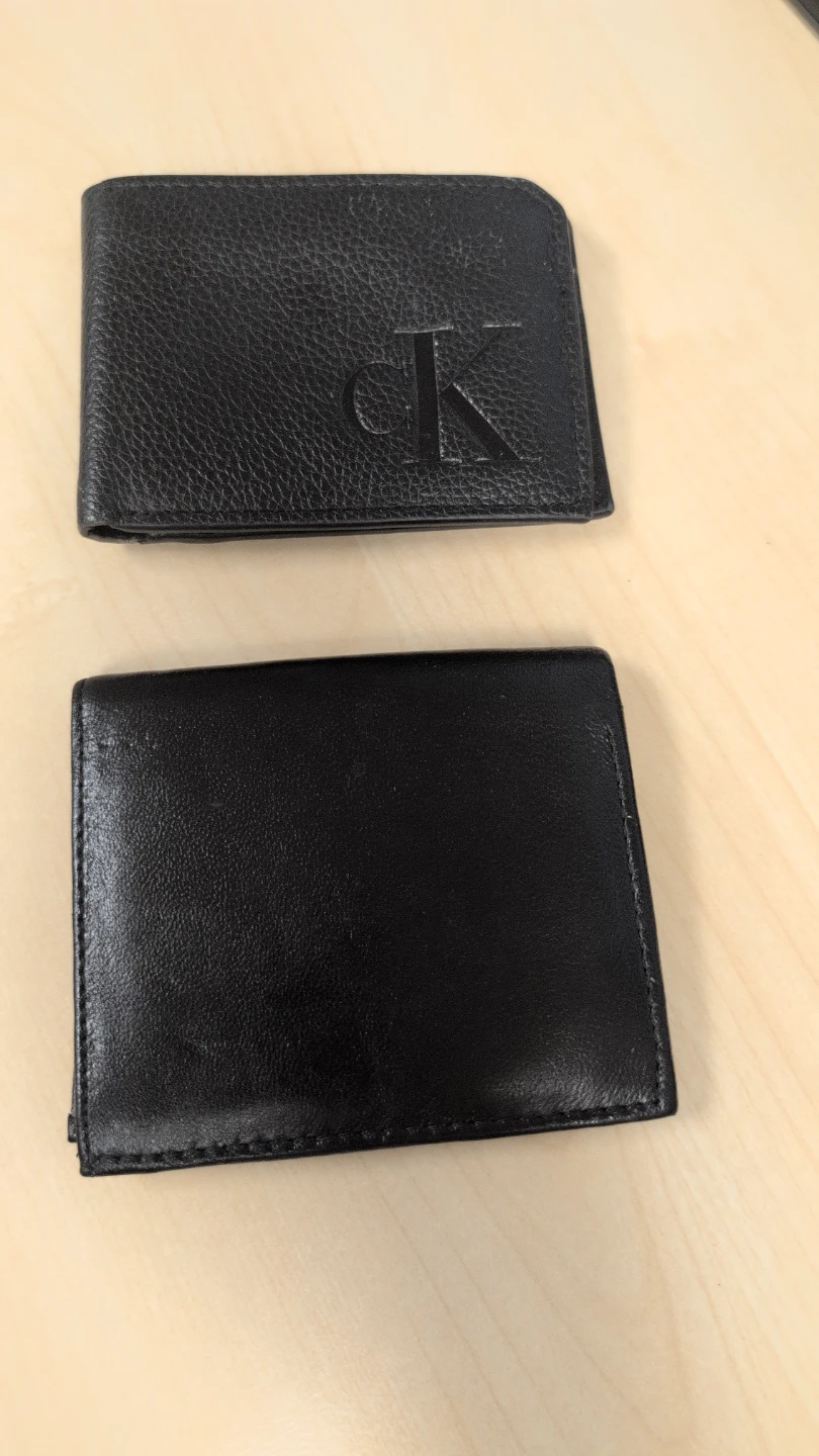Calvin Klein Black Leather Bifold Wallet