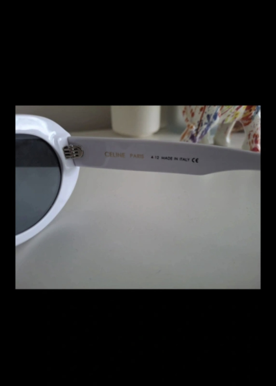 Celine Paris White Oval Sunglasses - photo 5