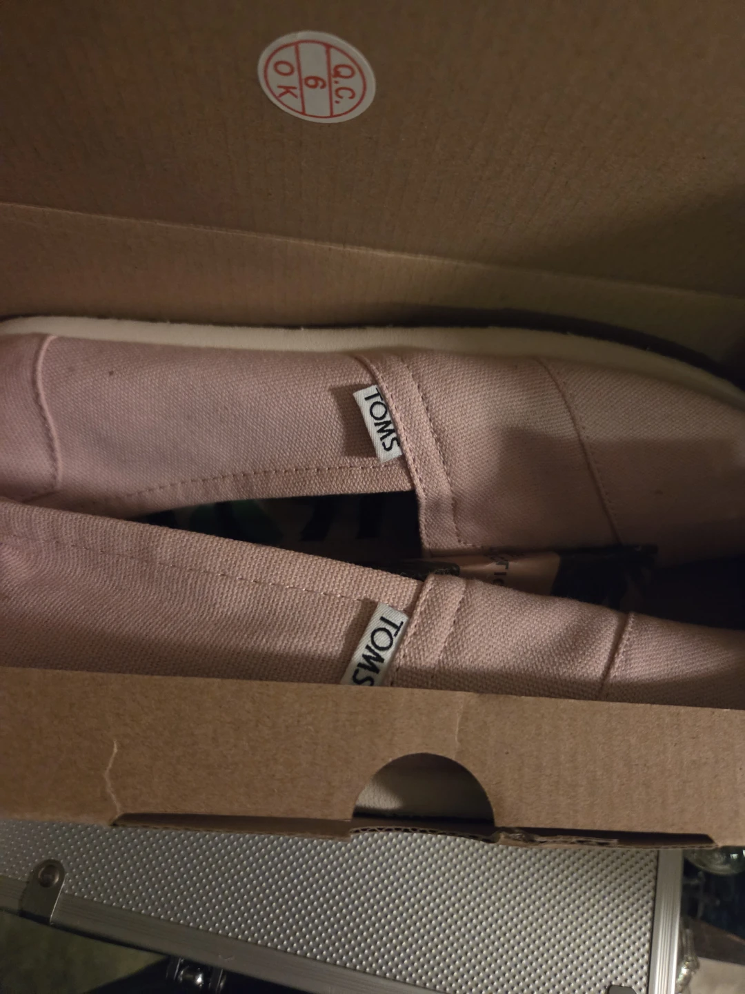 TOMS Pink Shoes - Size 9