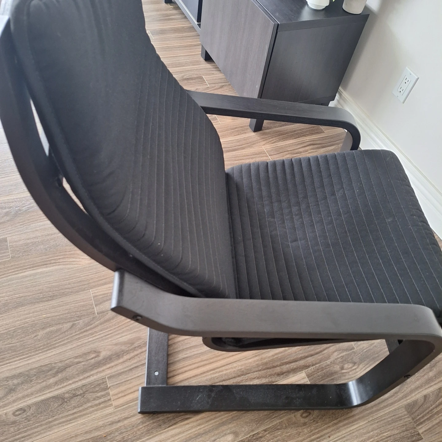 IKEA POÄNG Armchair - Black/Dark Wood
