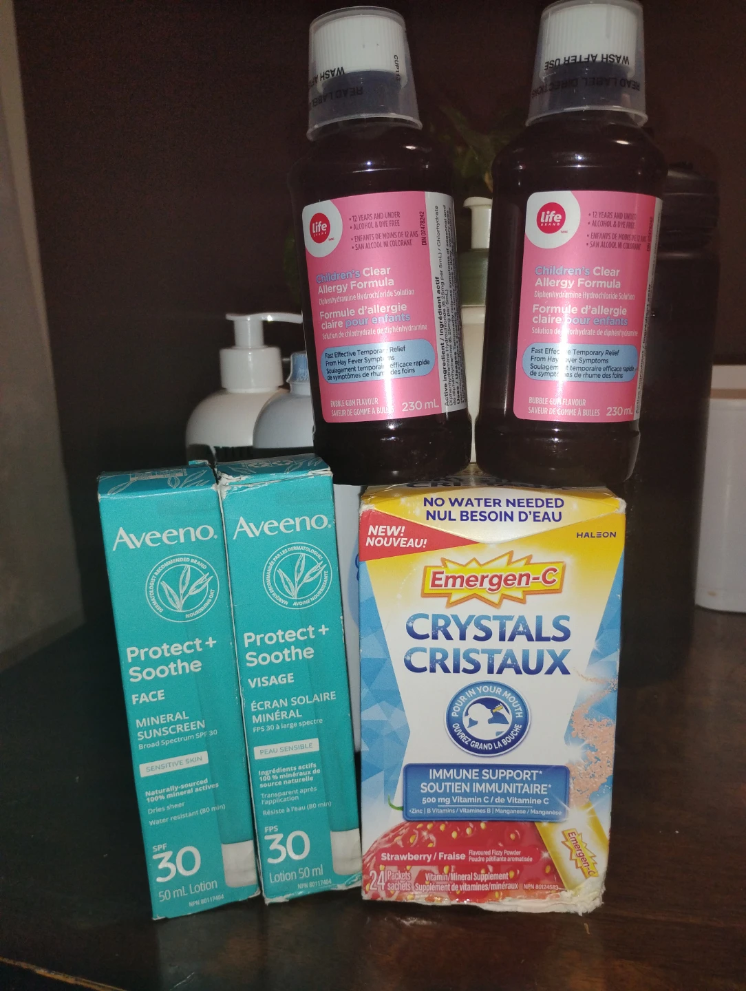 Life Brand Children's Allergy Formula x Aveeno Sunscreen