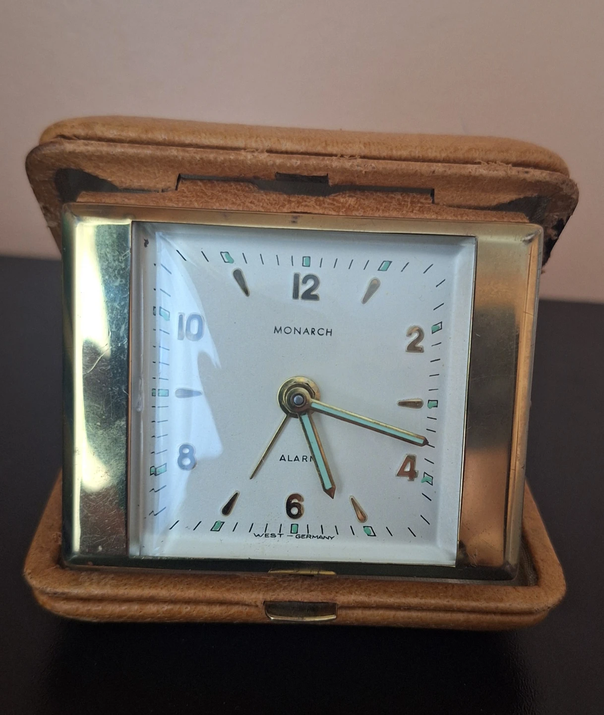 Vintage Wind Up Monarch Alarm Clock - West Germany