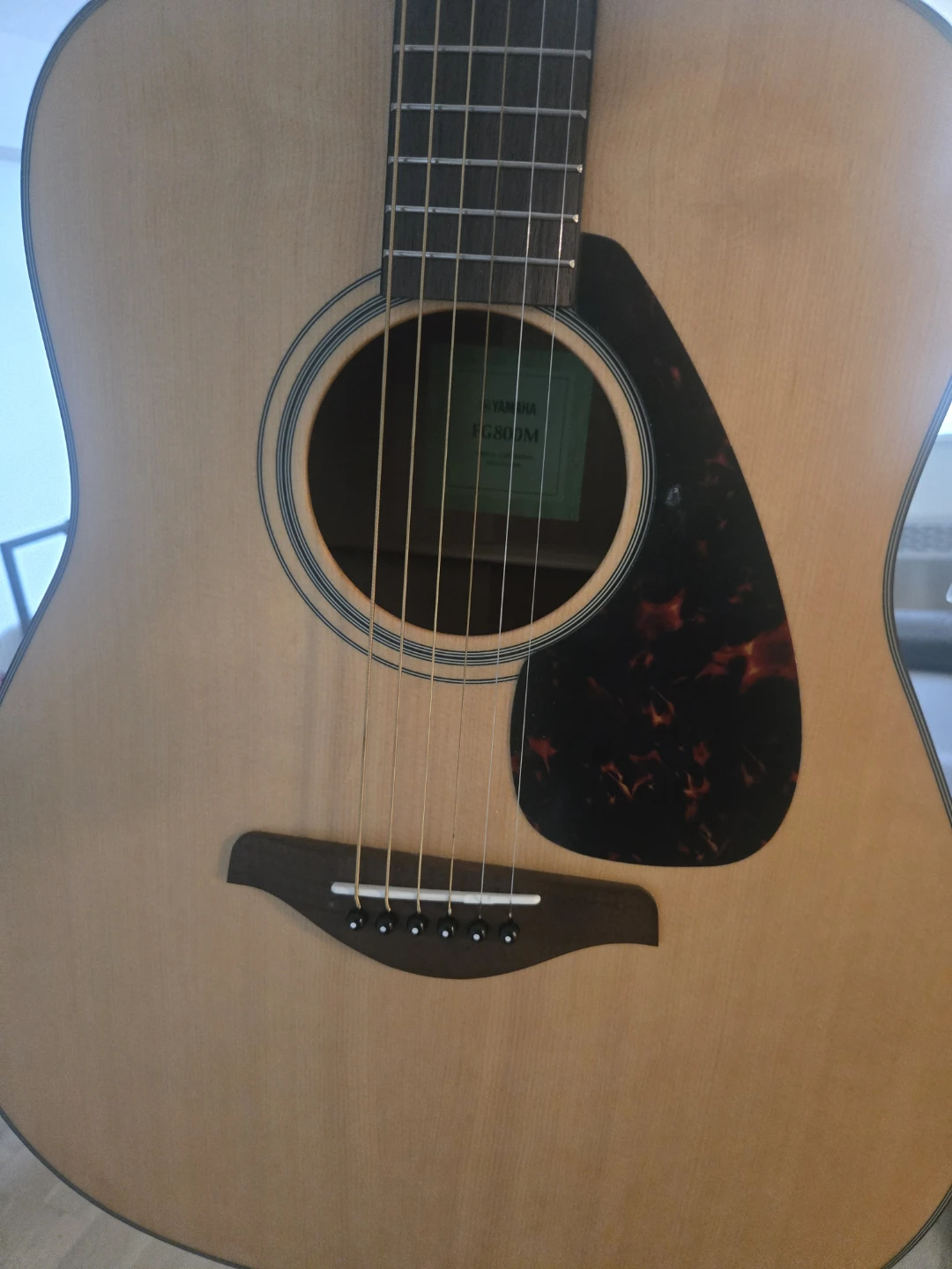 Yamaha FG800M Acoustic Guitar with Case - photo 2