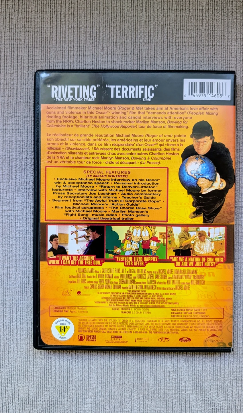 Michael Moore Bowling For Columbine 2 DVD Movie - photo 2