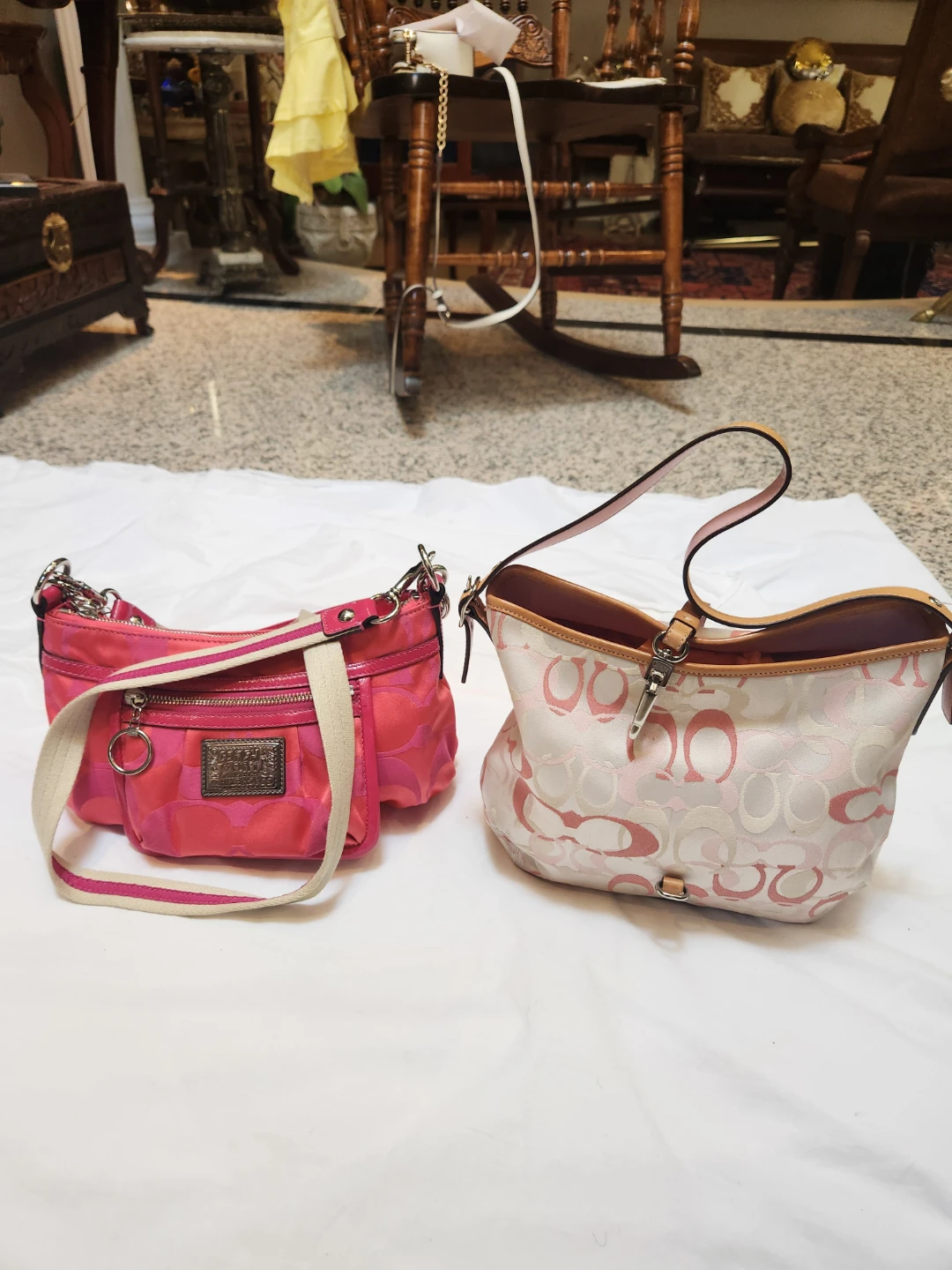 Coach Purses (2) Pink Signature Print & Bright Pink - photo 2