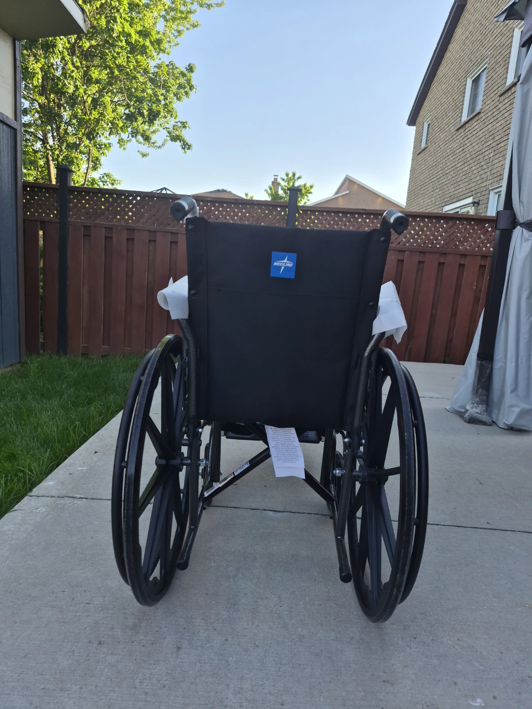 Medline Folding Wheelchair 16inch Sear- Brand New Open Box
