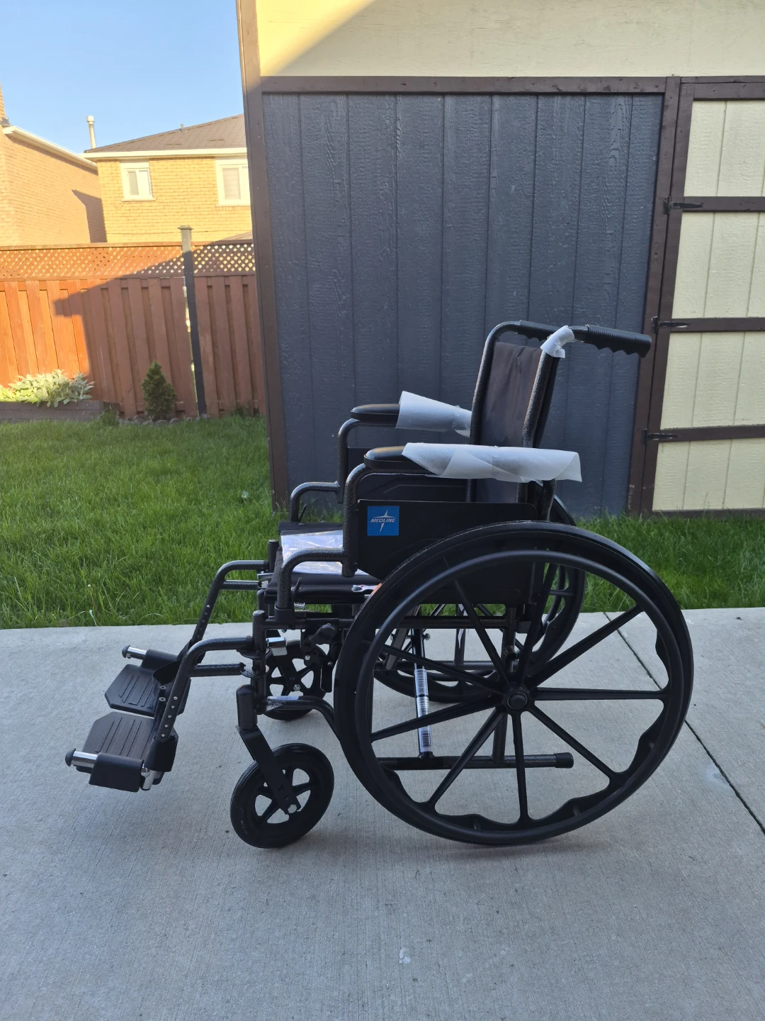 Medline Folding Wheelchair 16inch Sear- Brand New Open Box - photo 2