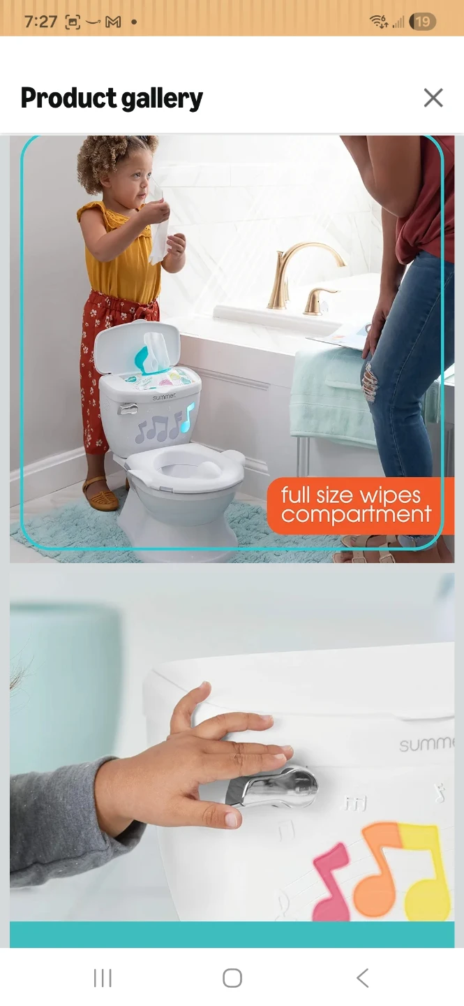 Potty training set: Learn-to-Flush Toilet & a Children's Potty - photo 4