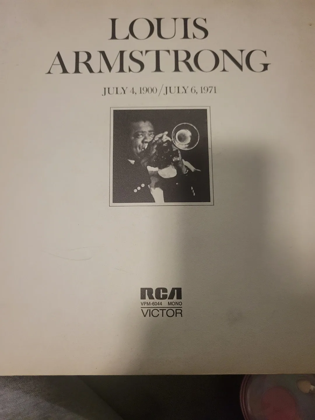 Louis Armstrong RCA Victor Mono Vinyl Record VPM-6044