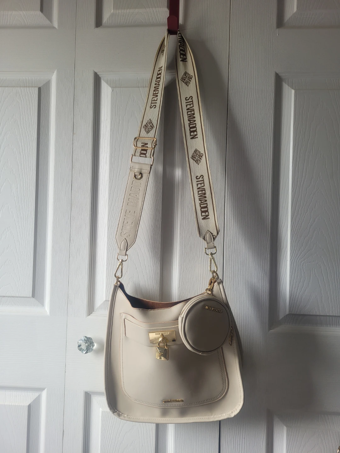 Steve Madden Cream Crossbody Bag with Coin Pouch - photo 3