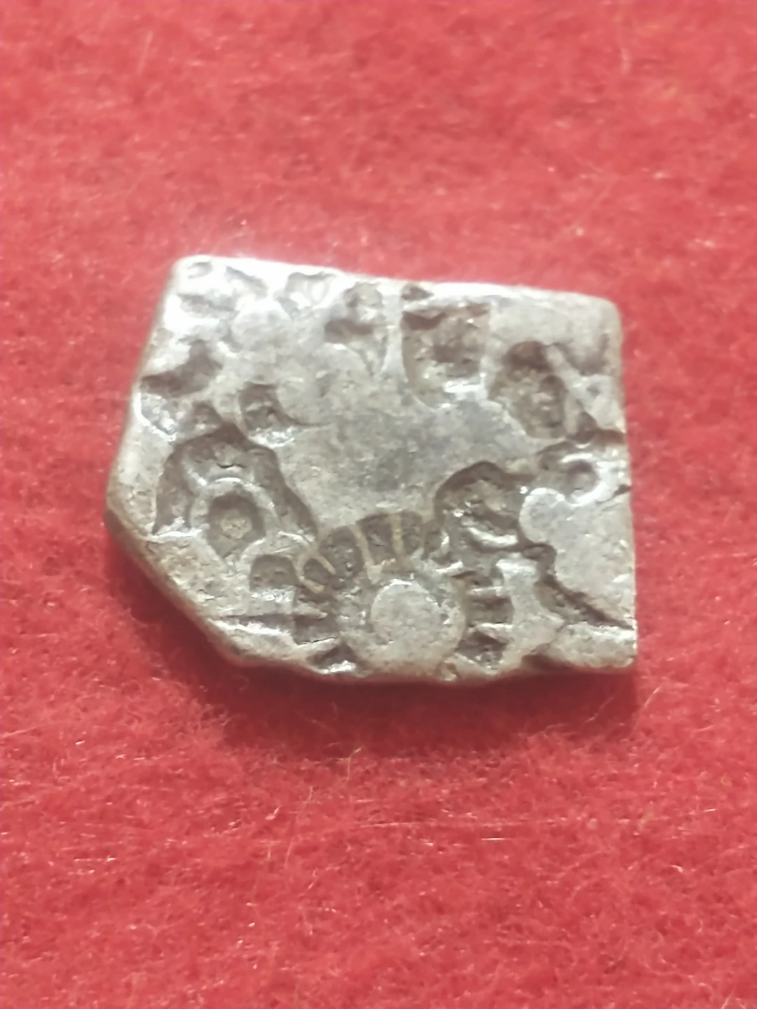 Amazing 321-185 BC Mauryan Empire ancient silver punchmark coin - photo 4