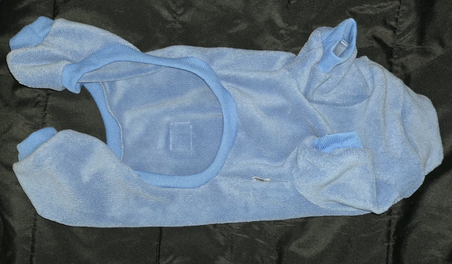 Blue Dog Fleece Sweater - Size L (small dogs)
