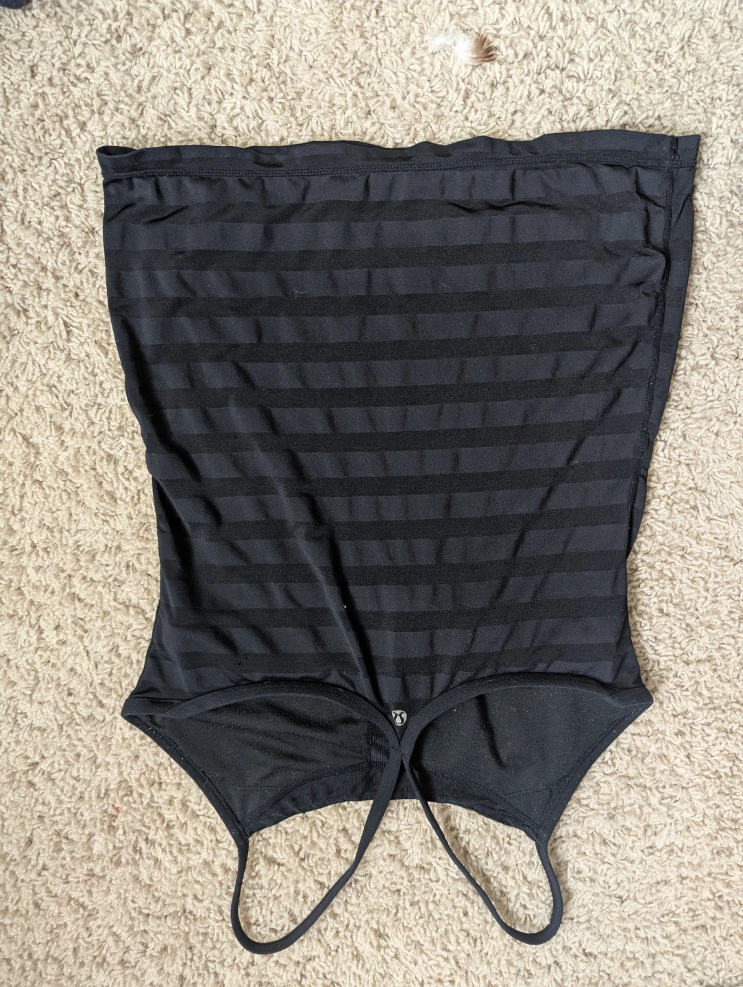 Lululemon Black Striped Tank Top - photo 2