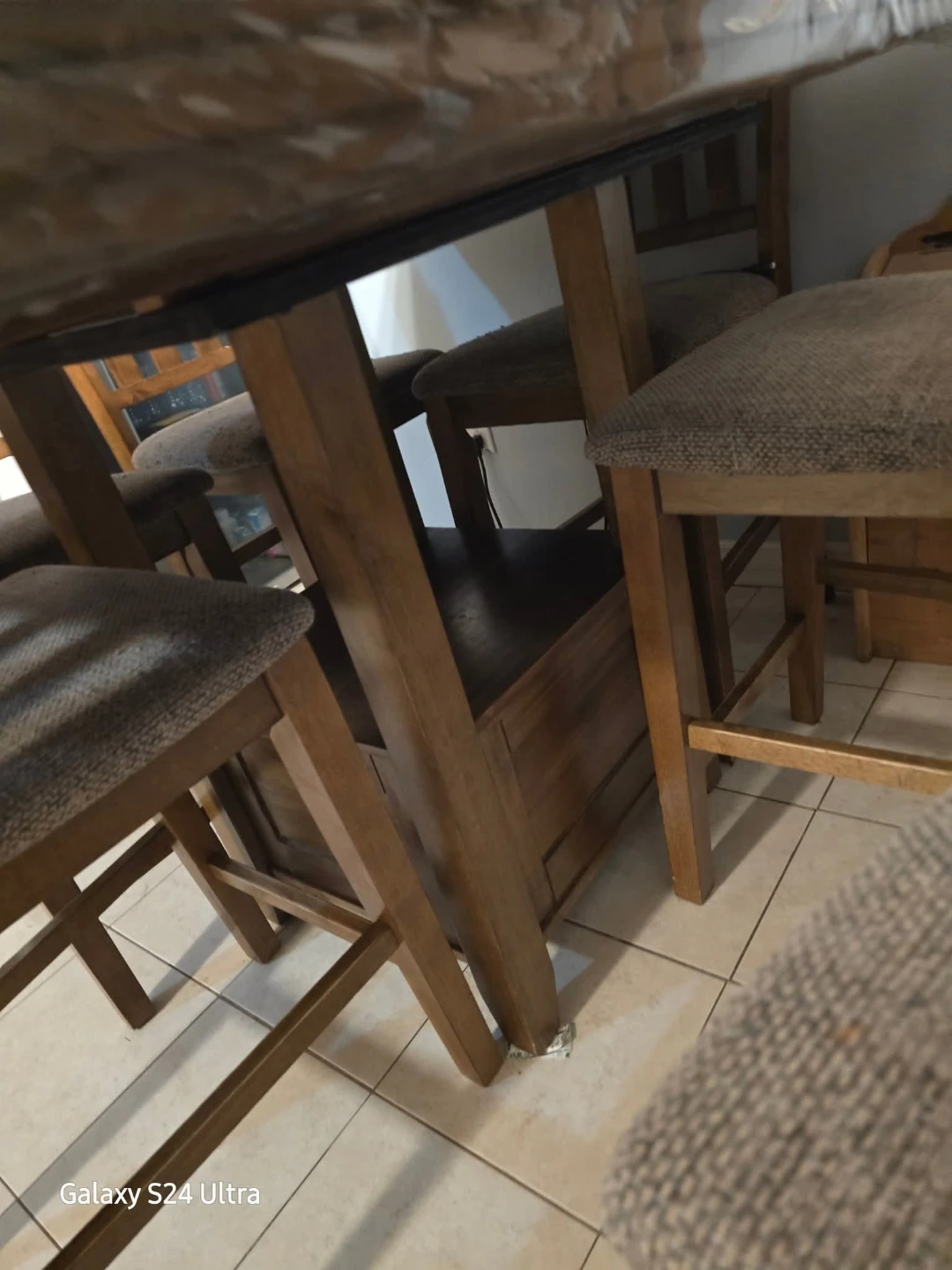 Wooden Dining Table and 6  Chairs - photo 4