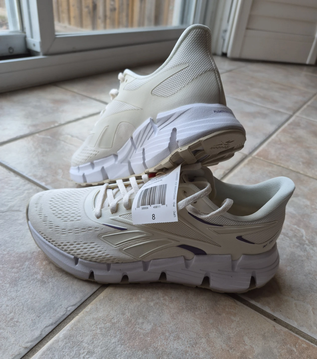 Reebok Pulsion running shoes white size 8